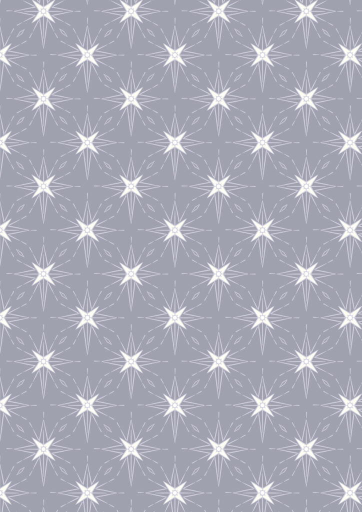 North star on warm grey (with pearl) Collection by Lewis & Irene