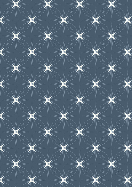 North star on dark blue (with pearl) Collection by Lewis & Irene