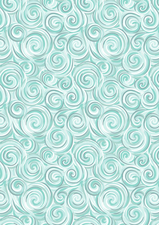 Northern lights swirl icy blue (with pearl) Collection by Lewis & Irene