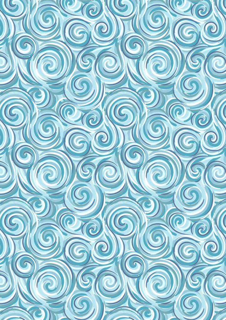 Northern lights swirl blue (with pearl) Collection by Lewis & Irene