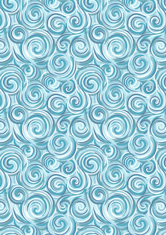 Northern lights swirl blue (with pearl) Collection by Lewis & Irene