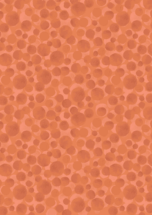 Orange - Copper Metallic Blender - Bumbleberries Collection by Lewis & Irene