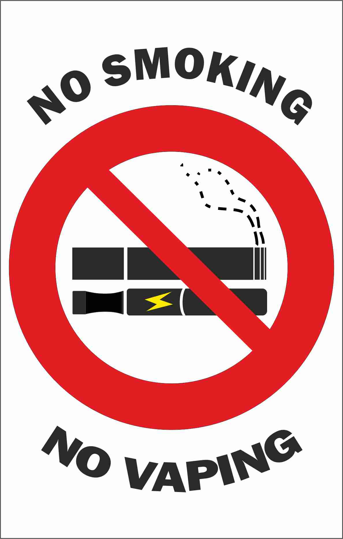 O'Licence Disc Holders for HGV Commercial Vehicles with No Smoking - No Vaping Sign (10 X 16 cm)