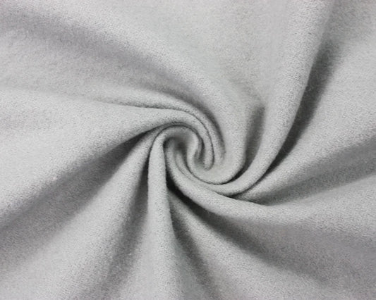 Silver Plain Winceyette / Flannel / Brushed Cotton in Silver colour - 100% Cotton.