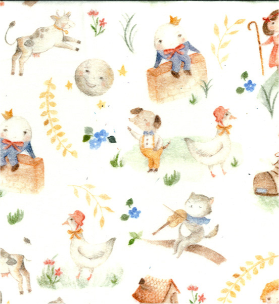Puss and Friends - Brushed Cotton - Digital Prints by John Louden - Rose & Hubble