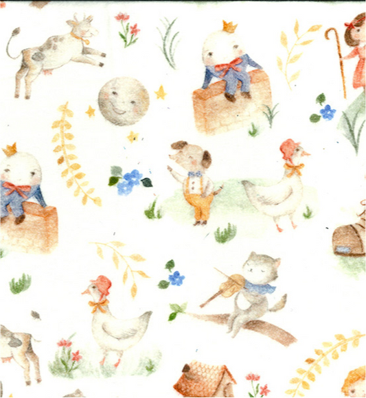 Puss and Friends - Brushed Cotton - Digital Prints by John Louden - Rose & Hubble