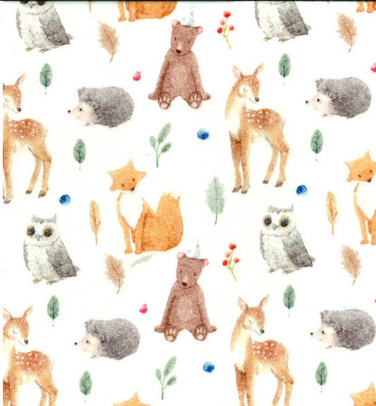 Wild Animals - Brushed Cotton - Digital Prints by John Louden - Rose & Hubble - Priced per 0.25 cm