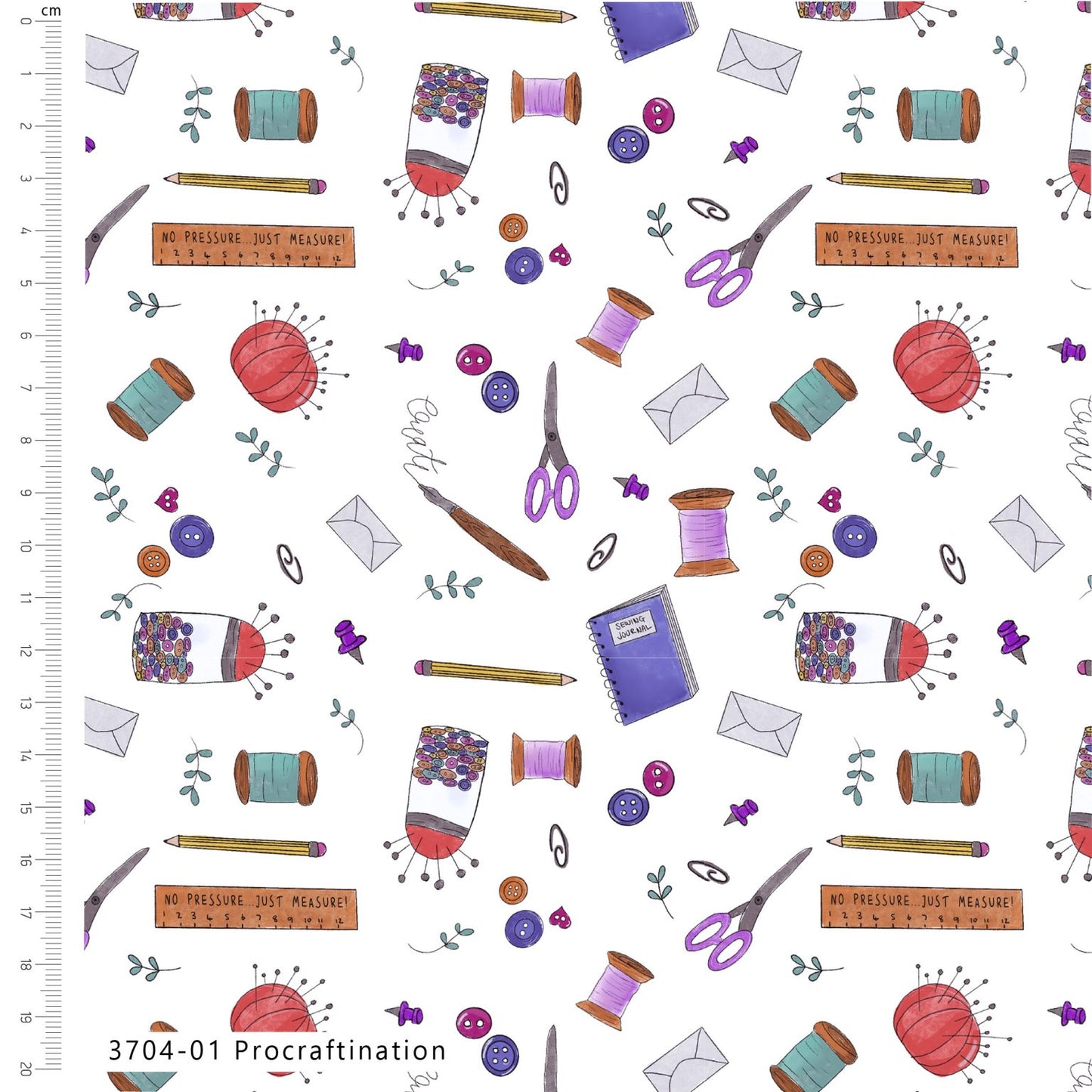 Procraftination Bundle of 5 Fat Quarters by The Fabric Squirrel – Cotton Prints