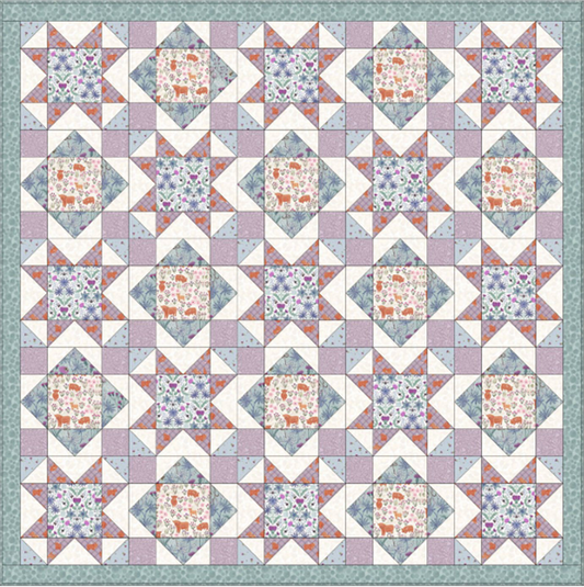 Quilt 1 A Celtic Summer designed by Sally Ablett Design for Lewis & Irene. Size 64" x 64"
