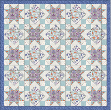 Quilt 2 A Celtic Summer designed by Sally Ablett Design for Lewis & Irene. Size 64" x 64"