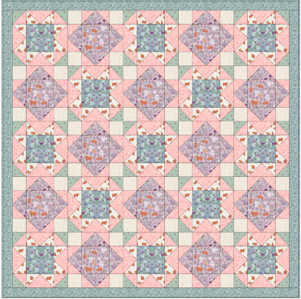 Quilt 3 A Celtic Summer designed by Sally Ablett Design for Lewis & Irene. Size 64" x 64"