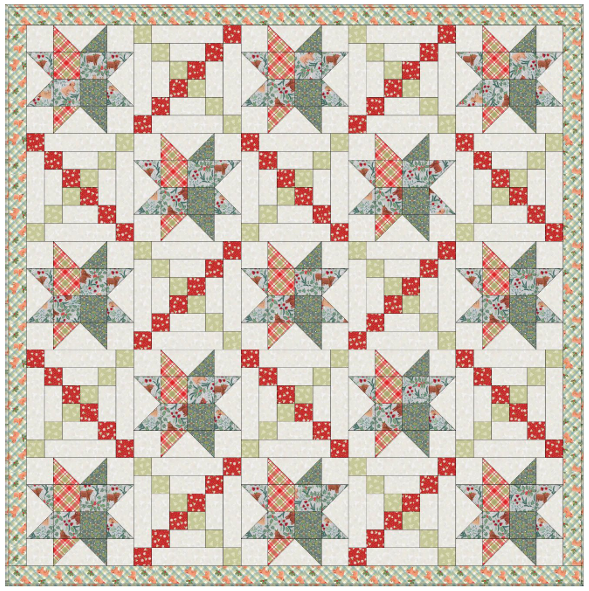 Quilt Kit 1- Celtic Christmas designed by Sally Ablett for Lewis & Irene