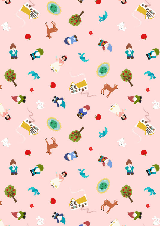 Fairytales - Snow White - from Small Things Fabric Collection by Lewis & Irene by Length & Fat Quarter