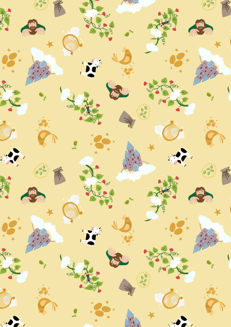 Fairytales - Jack and the Beanstalk - from Small Things Fabric Collection by Lewis & Irene by Length & Fat Quarter