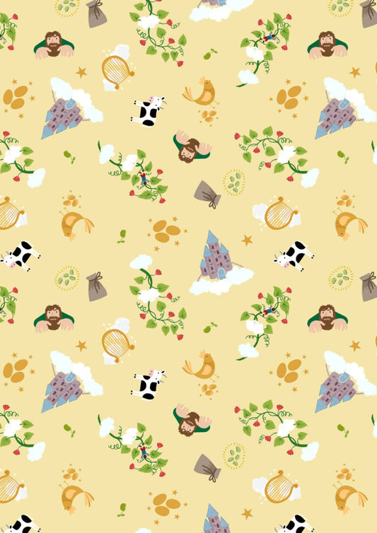 Fairytales - Jack and the Beanstalk - from Small Things Fabric Collection by Lewis & Irene by Length & Fat Quarter