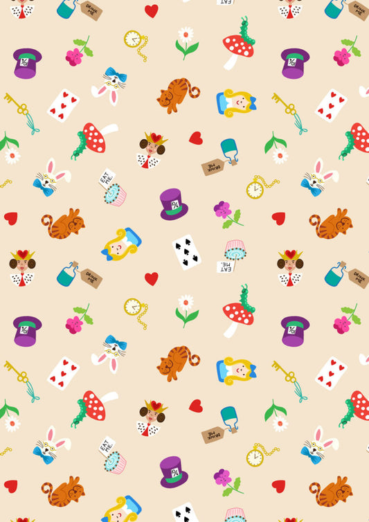 Fairytales - Wonderland - from Small Things Fabric Collection by Lewis & Irene by Length & Fat Quarter