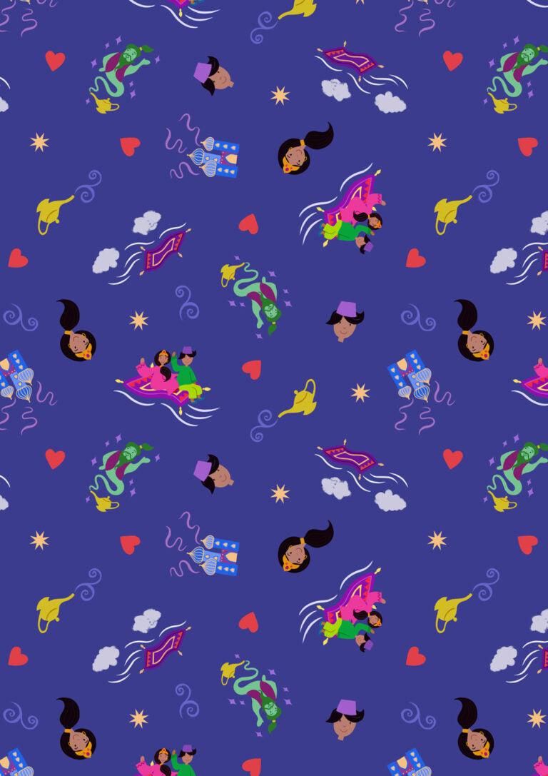Fairytales - Aladdin - from Small Things Fabric Collection by Lewis & Irene by Length & Fat