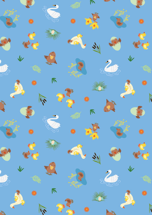 Fairytales - Ugly Duckling - from Small Things Fabric Collection by Lewis & Irene by Length & Fat