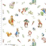 Pre-Order - Tales of the Burrow Characters - Peter Rabbit cotton Fabric collection - Available beginning September