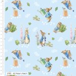 Pre-Order - Tales of the Burrow Patch - Peter Rabbit cotton Fabric collection - Available beginning September