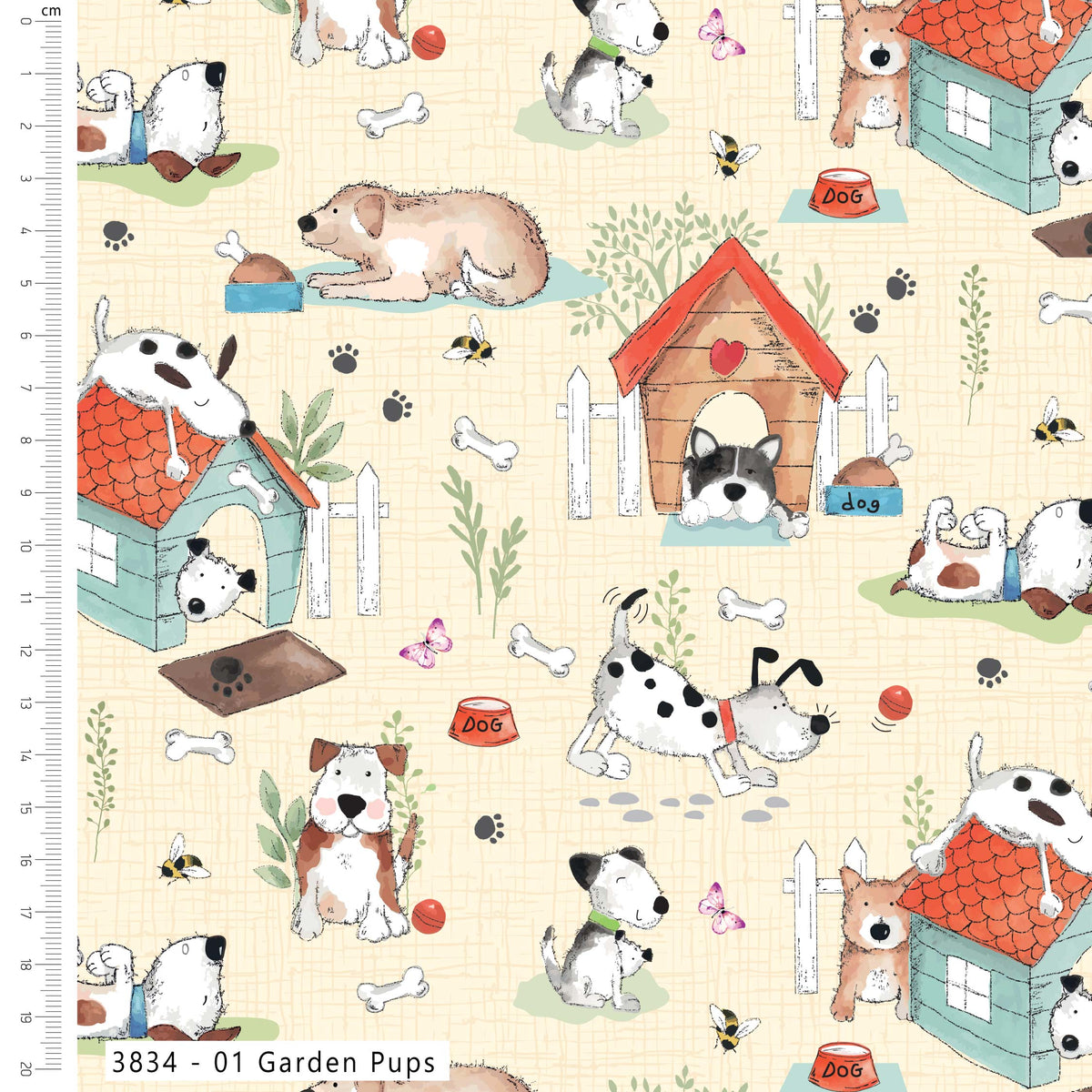 Pre-Order - The Dog House fabric collection by Susan Wheeler - Due end October
