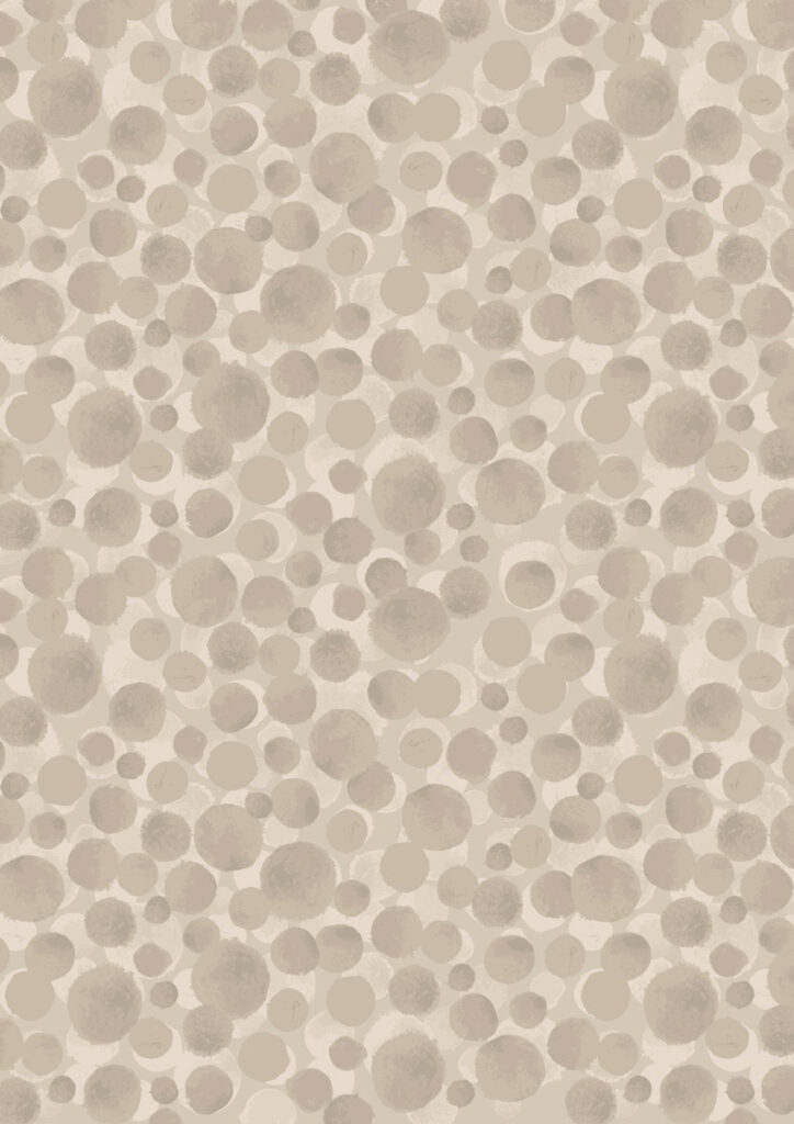 Extra Wide Width Backing for Quilts 108" 274 cm - Latte Bumbleberries Fabric Collection by Lewis & Irene