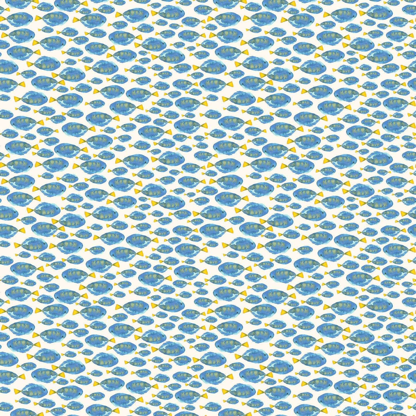 Shoal of Fishes - Pacific - by Wee Blue Bell Fabric Collection - Lewis & Irene - by the length & Fat Quarter