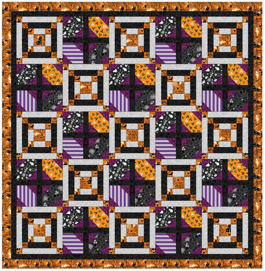 Witchy Woods Quilt Throw 1 designed by Sally Ablett - Lewis & Irene Size 50" x 50"