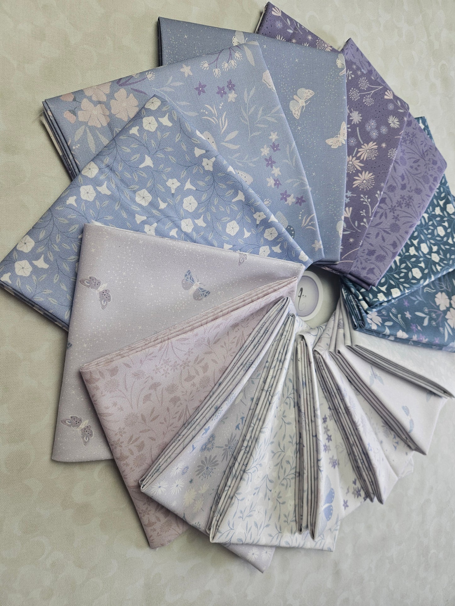 Evenfall Twilight - Blue Grey  - Fabrics collection by Cassandra Connolly for Lewis & Irene - Per Length & Fat Quarters