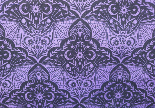 Cast a Spell Purple Floral Bat by Lewis & Irene