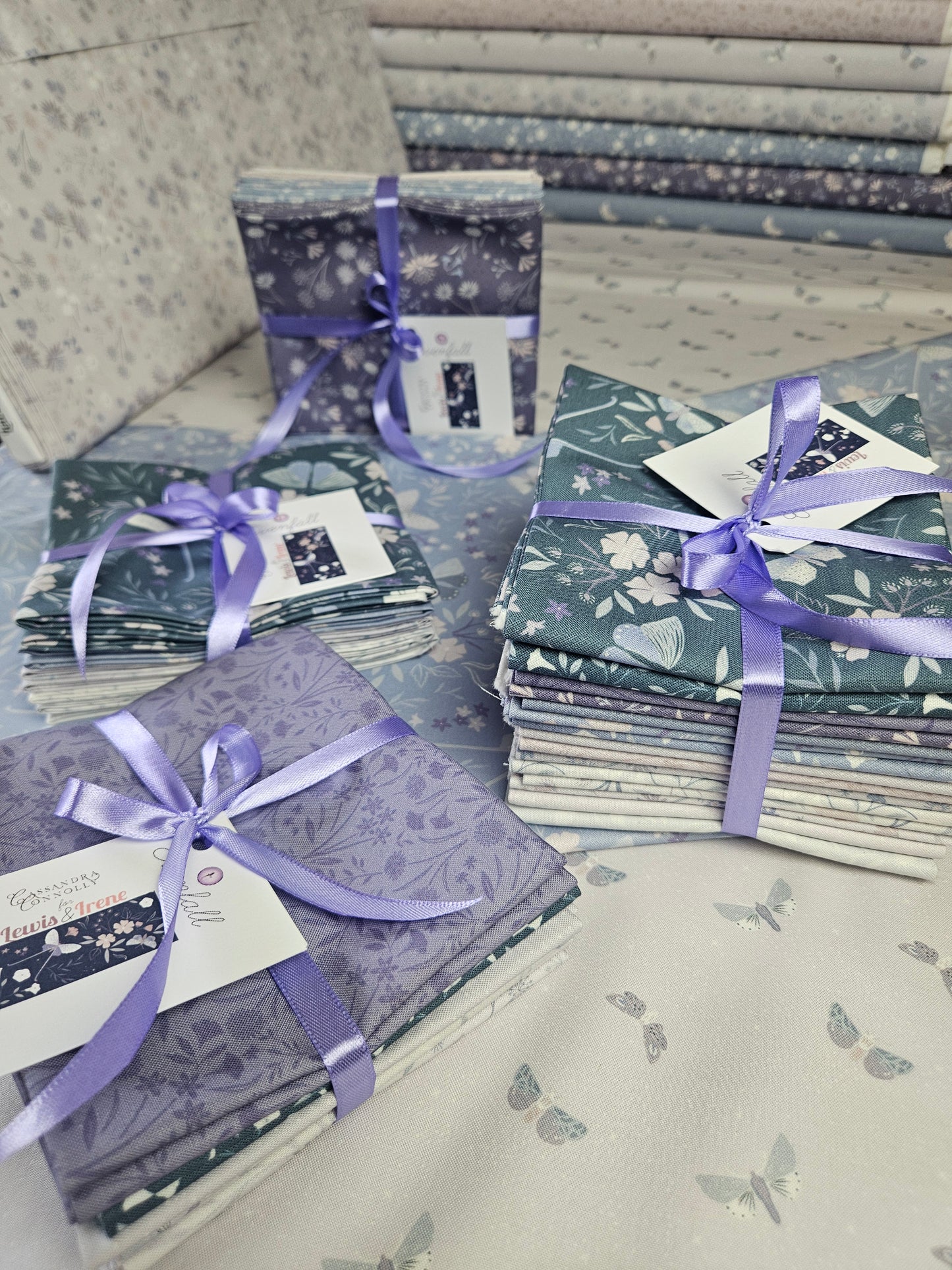 Evenfall Twilight - Blue Grey  - Fabrics collection by Cassandra Connolly for Lewis & Irene - Per Length & Fat Quarters