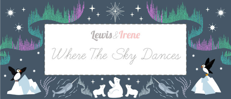 Where the sky dances on north blue (with pearl) Collection by Lewis & Irene