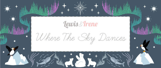 Fat Quarter Bundle (15 designs)- Where the Sky Dances (with pearl) Collection by Lewis & Irene